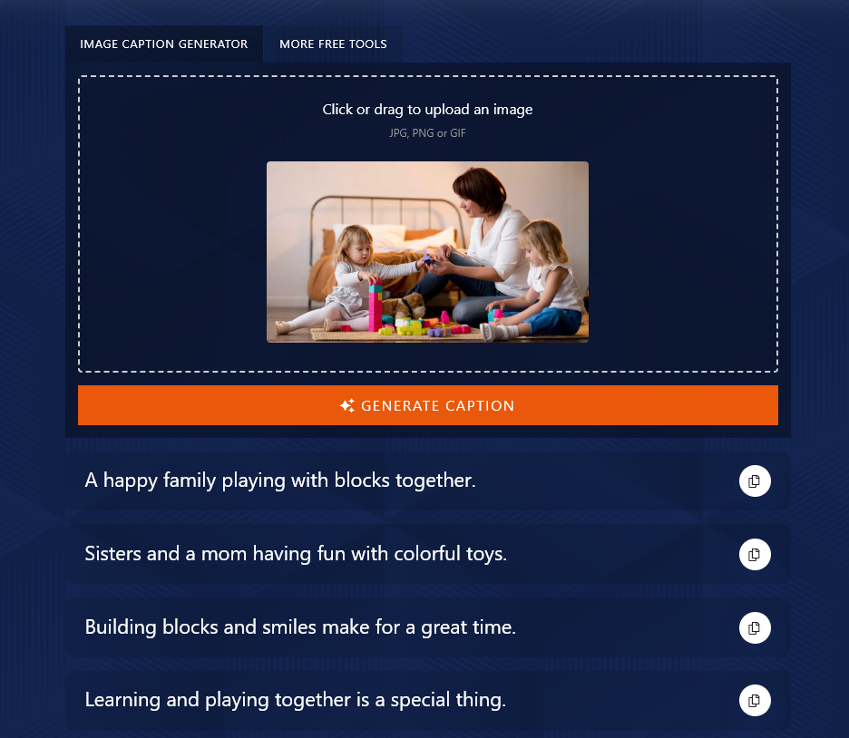 AI Image Caption Generator
