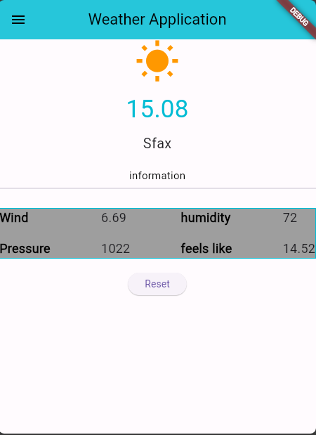 Search for weather in different locations